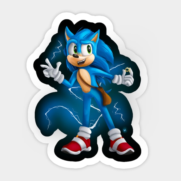 The Blue Devil Sticker by PurpleFanWorks